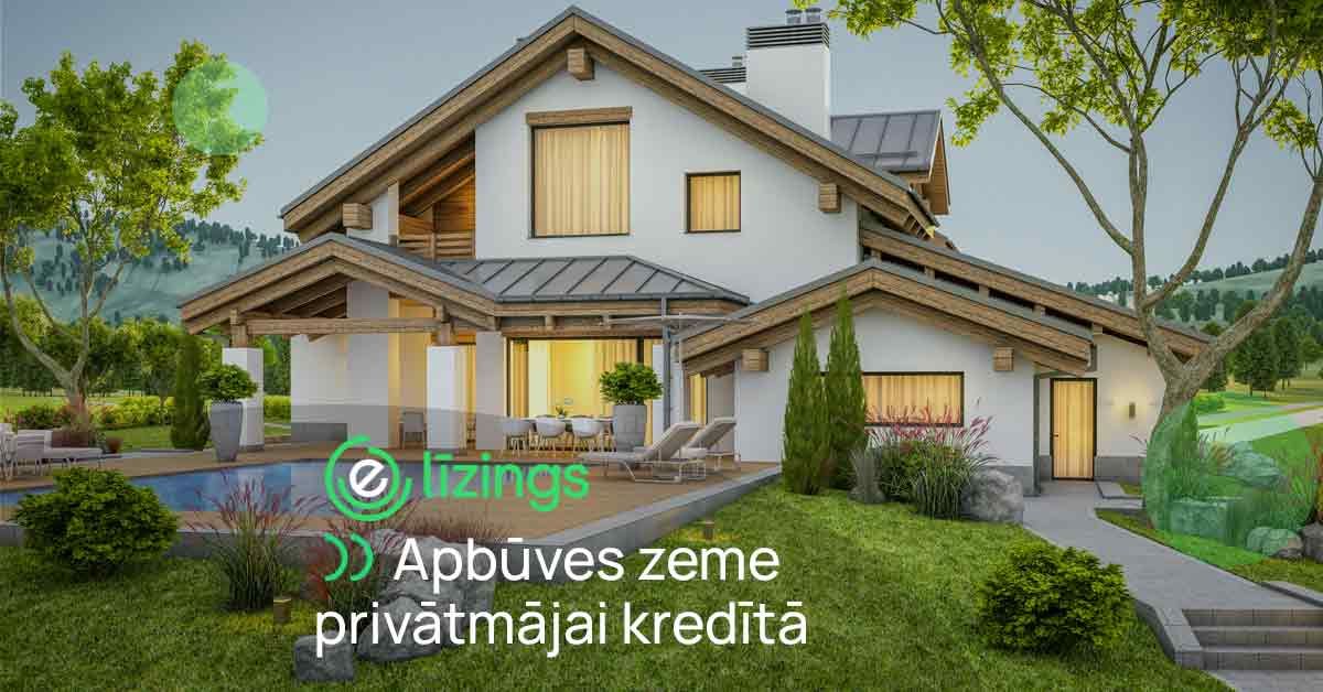 bilde apbūves zeme privātmājai kredītā