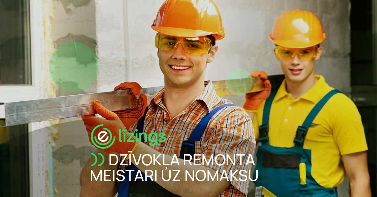 bilde dzīvokļa remonta meistari uz nomaksu