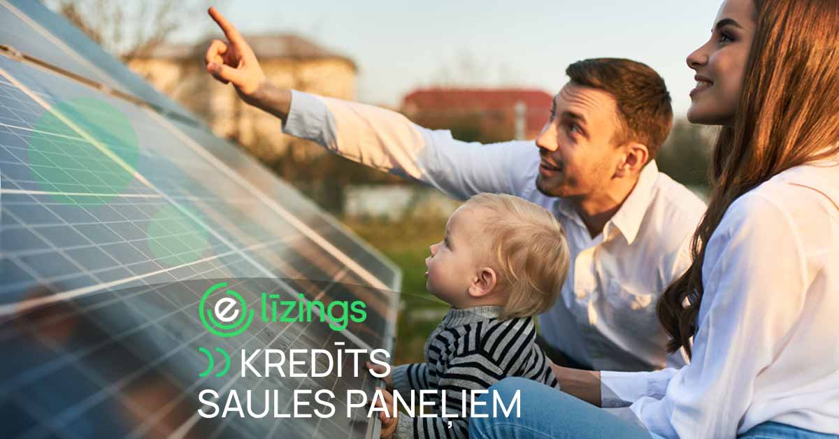 bilde kredīts saules paneļiem